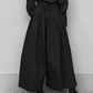 Pantalons Croisés à Jambes Larges Tendance
