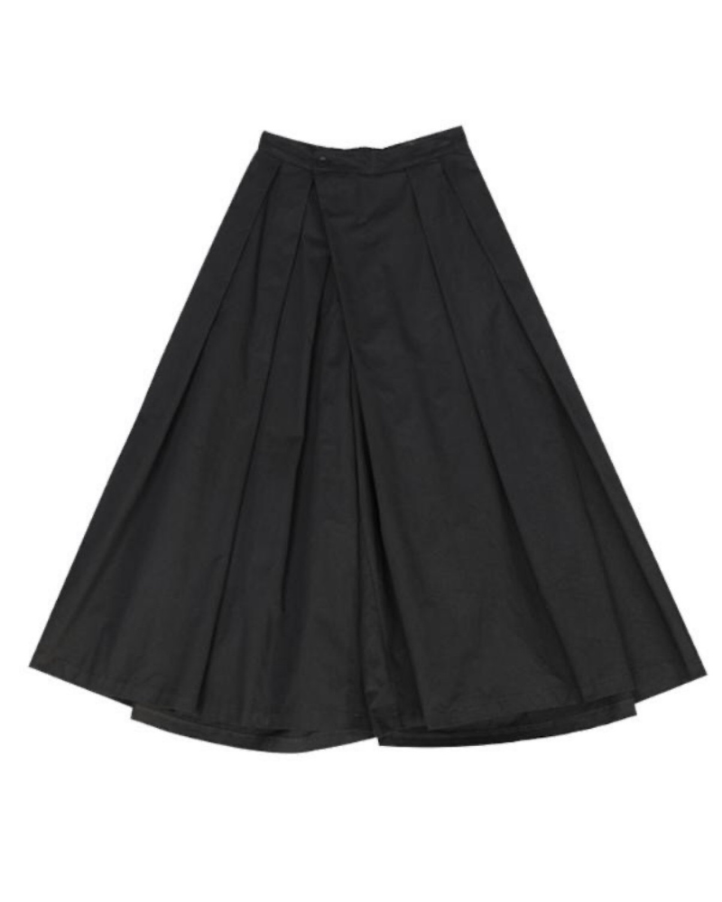 Pantalons Croisés à Jambes Larges Tendance