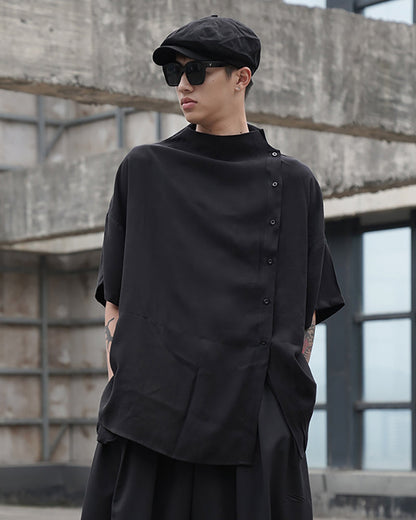 Chemise Relaxed Inspirée par la Technologie Élégante