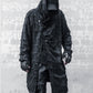 Manteau à Franges Rayé Élégant