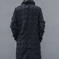 Manteau à Franges Rayé Élégant