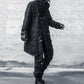 Manteau à Franges Rayé Élégant