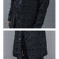 Manteau à Franges Rayé Élégant