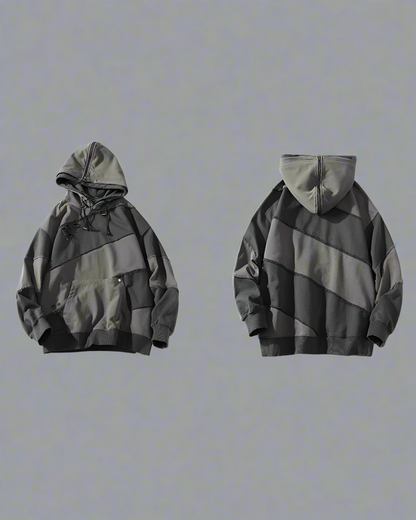 Hoodie Unisexe Patchwork Tendance