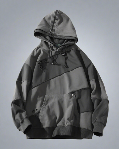 Hoodie Unisexe Patchwork Tendance