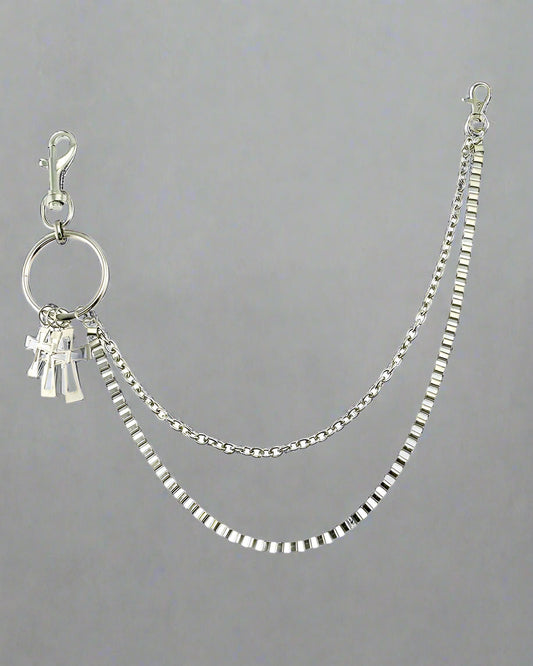 Accessoire Chic en Chaîne à Bandoulière - accessoire techwear - Accessoire chaîne bandoulière au design futuriste