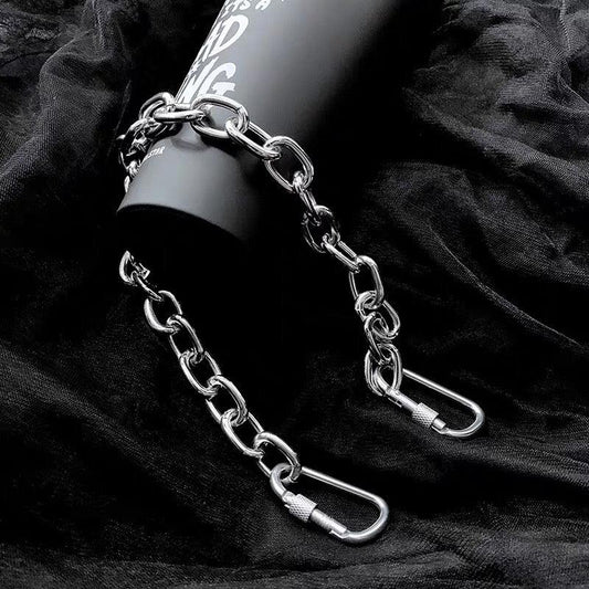 Accessoire de Chaîne de Pantalon Élégant - accessoire en acier - Accessoire de Chaîne de Pantalon en Acier Argenté