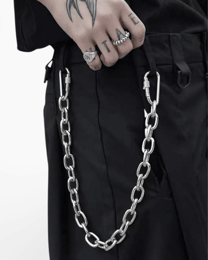 Accessoire de Chaîne de Pantalon Élégant - chaîne - Accessoire de Chaîne de Pantalon en Acier Argenté