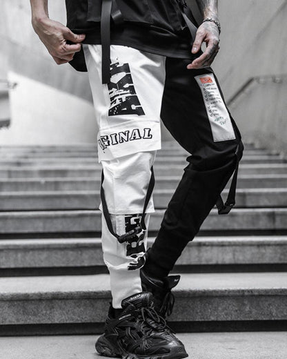 Pantalons Tech Monochromes Chic