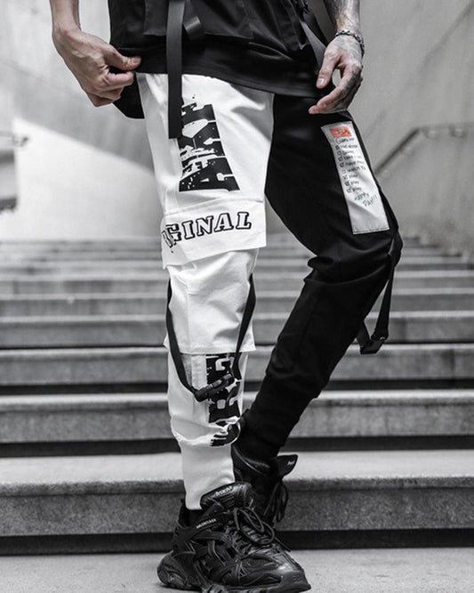 Pantalons Tech Monochromes Chic