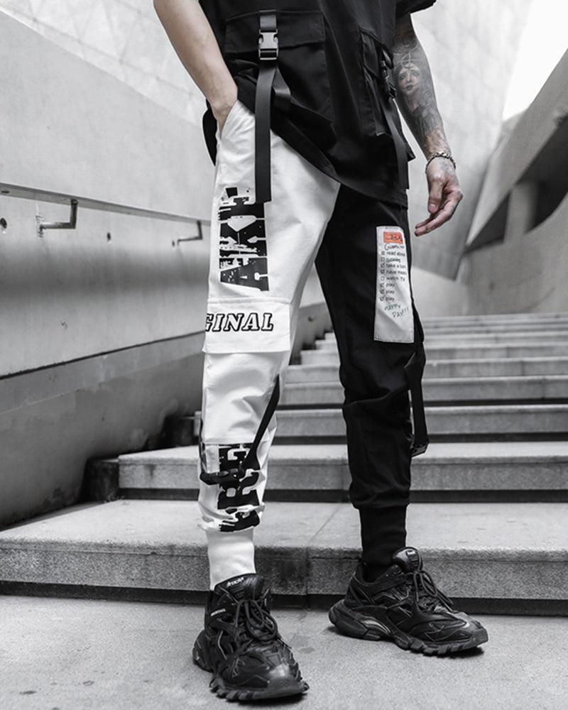 Pantalons Tech Monochromes Chic