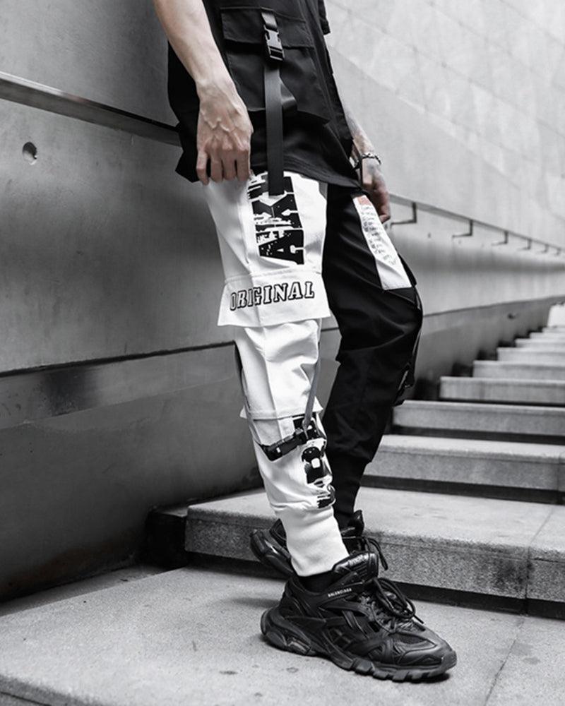 Pantalons Tech Monochromes Chic