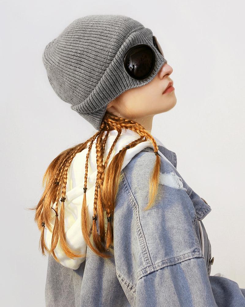 Bonnet Aviateur Douillet avec Lunettes