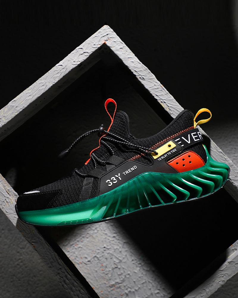Baskets Brillantes Prêtes pour l'Avenir -  style moderne - Baskets Brillantes Techwear Confortables et Modernes