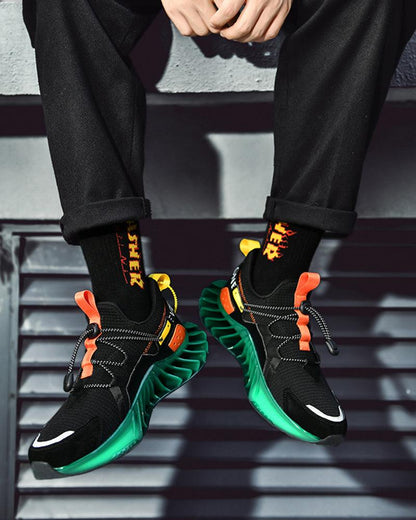 Baskets Brillantes Prêtes pour l'Avenir -  style streetwear - Baskets Brillantes Techwear Confortables et Modernes