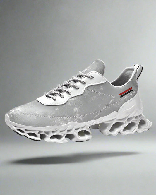 Baskets en Cuir Gelé Chic - chaussures élégantes - Baskets Chic en Cuir Gelé pour Style Techwear