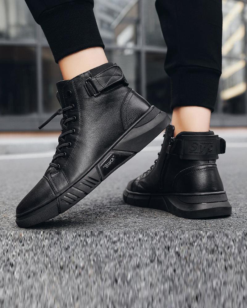 Baskets en Cuir Imperméables et Élégantes -  chaussures techwear - Baskets en Cuir Imperméables et Légères pour l'été