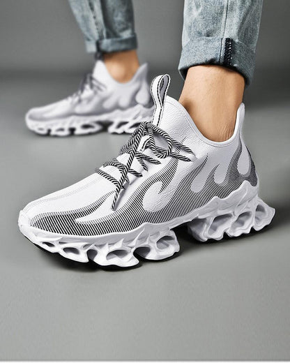 Baskets Futuristes Infusées de Feu -  baskets respirantes - Baskets Futuristes Confortables en Maille et Caoutchouc