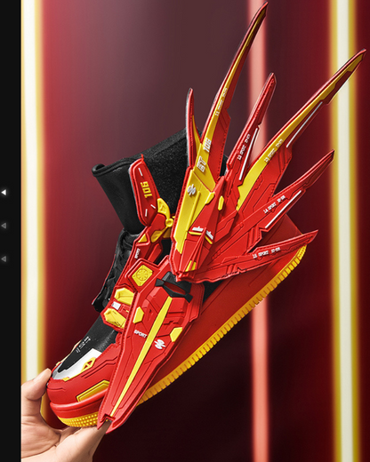 Baskets Élevées avec Ailes -  mecha - Baskets Élevées avec Ailes pour un Style Unique