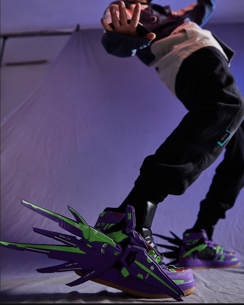 Baskets Élevées avec Ailes -  techwear - Baskets Élevées avec Ailes pour un Style Unique