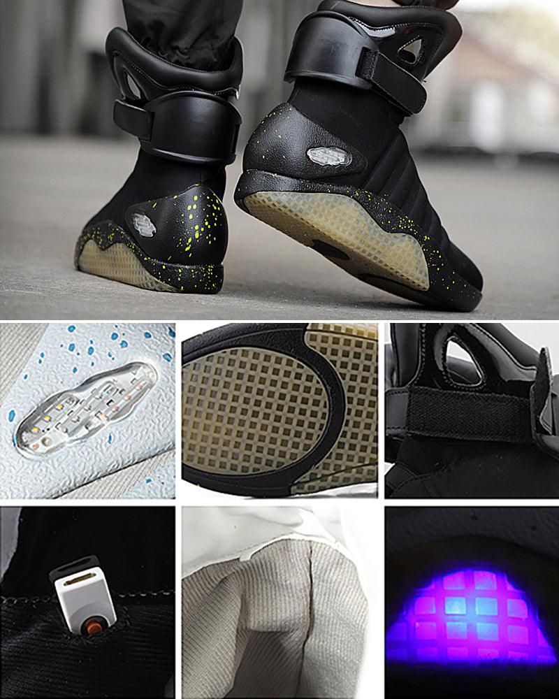 Baskets Lumineuses Dans Le Noir - chaussures légères - Baskets Lumineuses pour Techwear et Streetwear