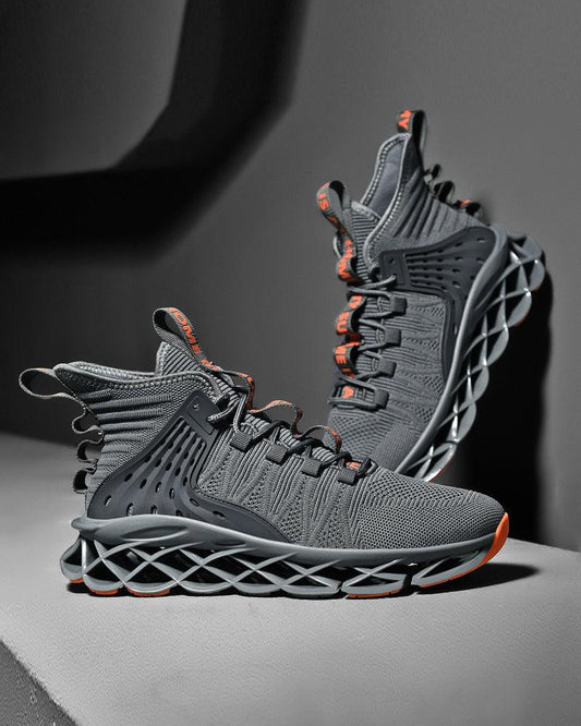 Baskets Montantes Flyweave Élégantes - chaussures confortables - Baskets Montantes Flyweave Élégantes pour Style Urbain