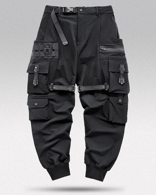 Pantalons Cargo Tech Noir Urbain