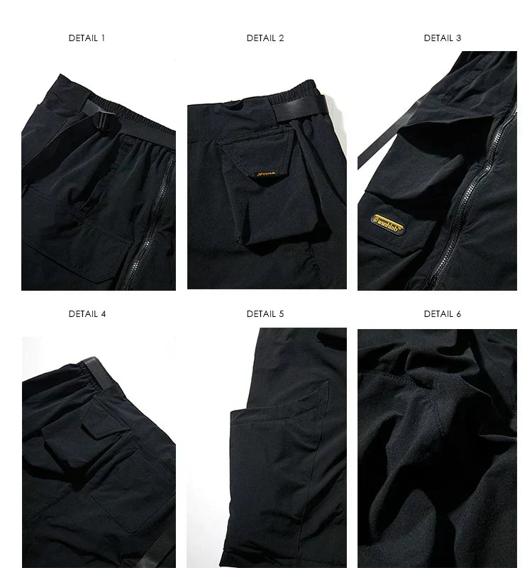 Shorts Cargo Noirs Élégants