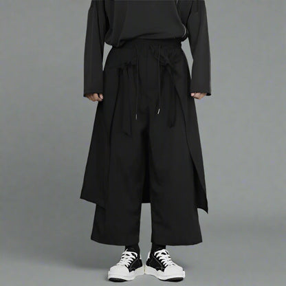 Pantalons Hakama Noirs Chic
