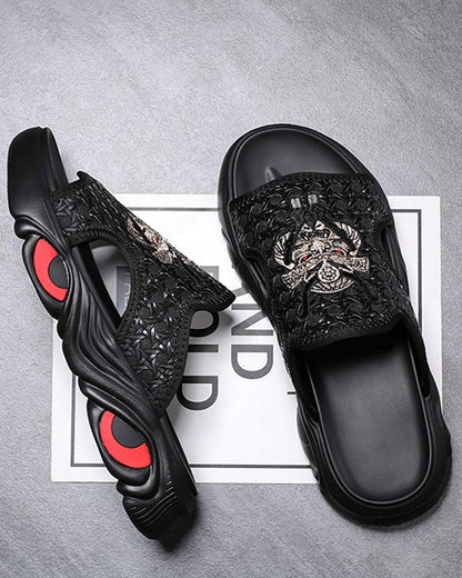 Pantoufles Chic en Noir