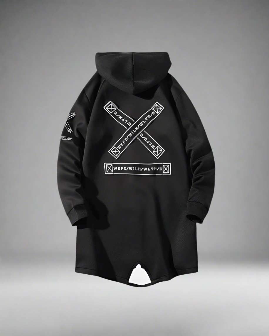 Manteau Long Urbain Futuriste