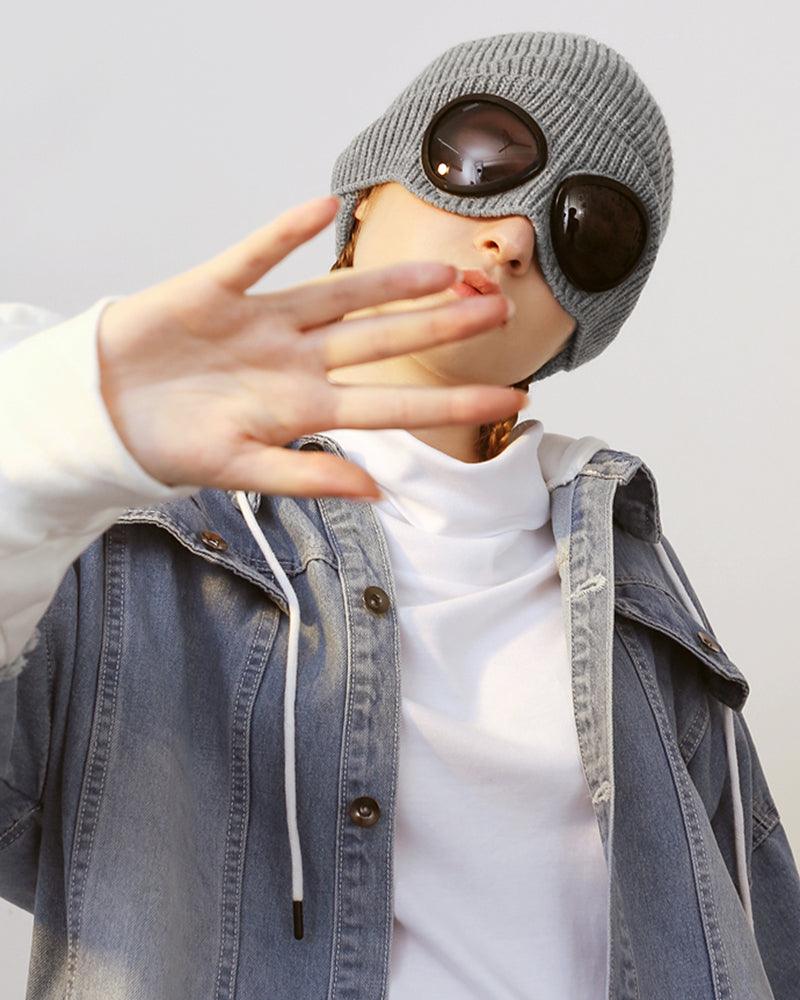 Bonnet Aviateur Douillet avec Lunettes -  bonnet résistant intempéries - Bonnet Aviateur Douillet avec Lunettes pour tous