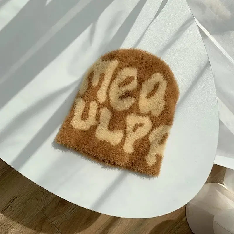 Bonnet en Mohair - bonnet chaud - Bonnet en Mohair Doux et Confortable pour Tous