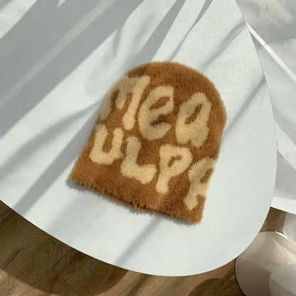 Bonnet en Mohair - bonnet chaud - Bonnet en Mohair Doux et Confortable pour Tous