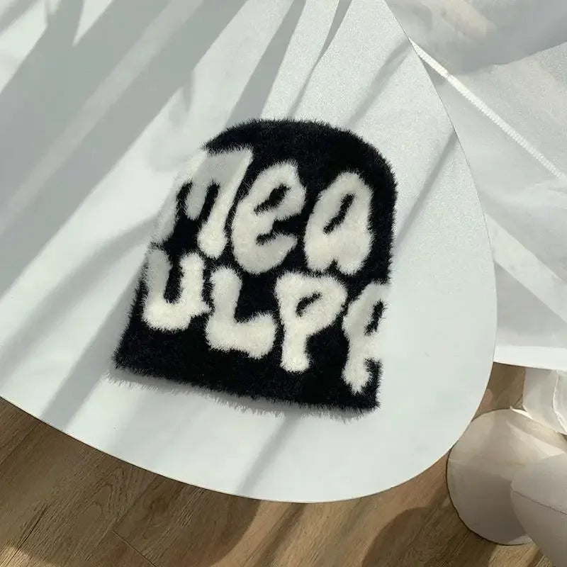 Bonnet en Mohair -  bonnet doux - Bonnet en Mohair Doux et Confortable pour Tous