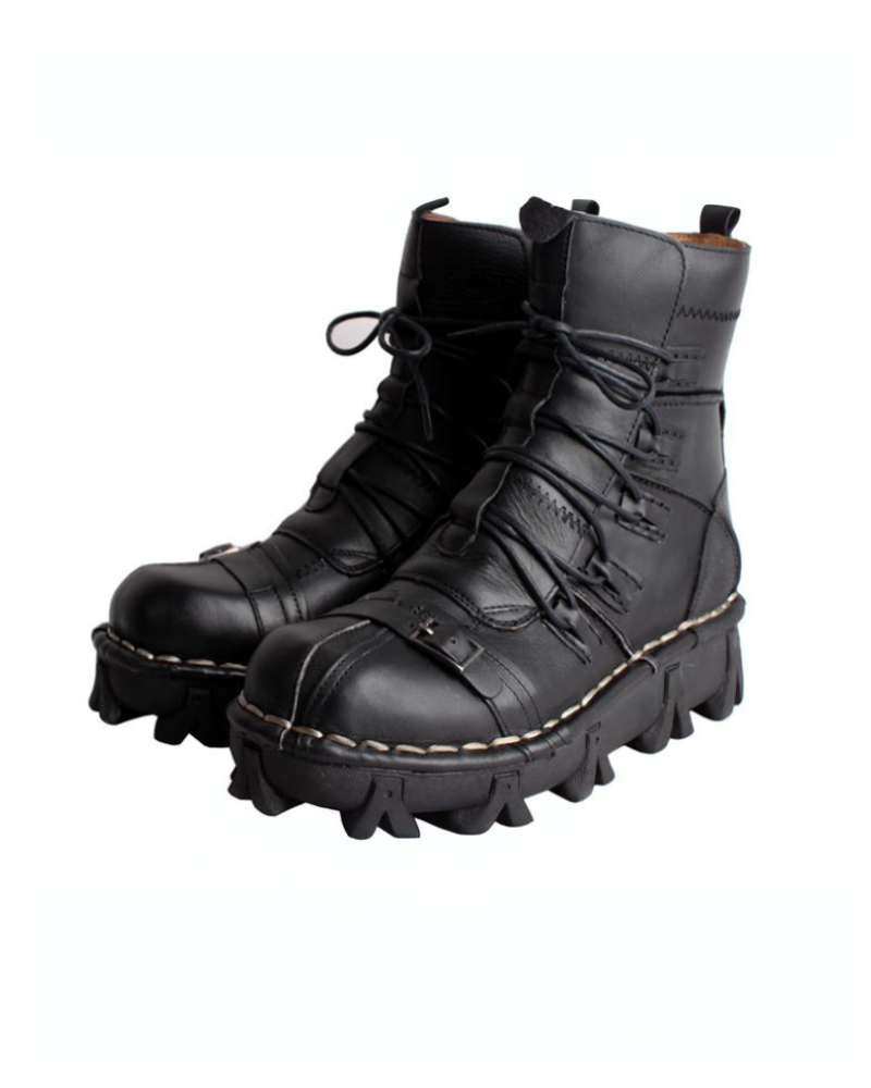 Bottes de Moto Techwear Unisexes Edgy -  bottes résistantes - Bottes de Moto Unisexes Confortables et Durables