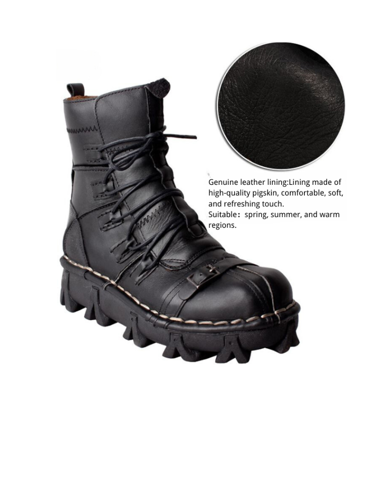 Bottes de Moto Techwear Unisexes Edgy -  durabilité - Bottes de Moto Unisexes Confortables et Durables
