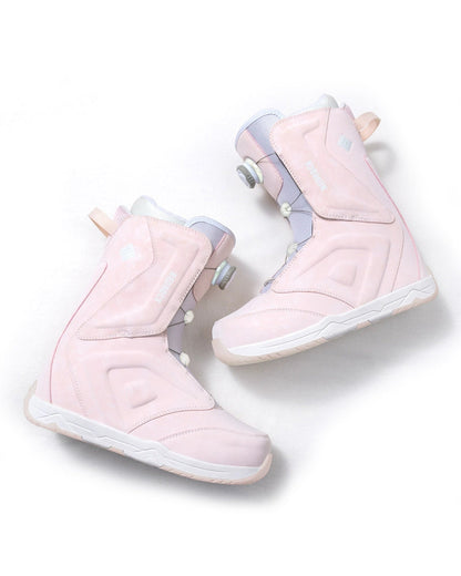 Bottes de Neige Élégantes à Double Teinte -  bottes en cuir microfibre - Bottes de Neige Élégantes à Double Teinte pour l'Hiver