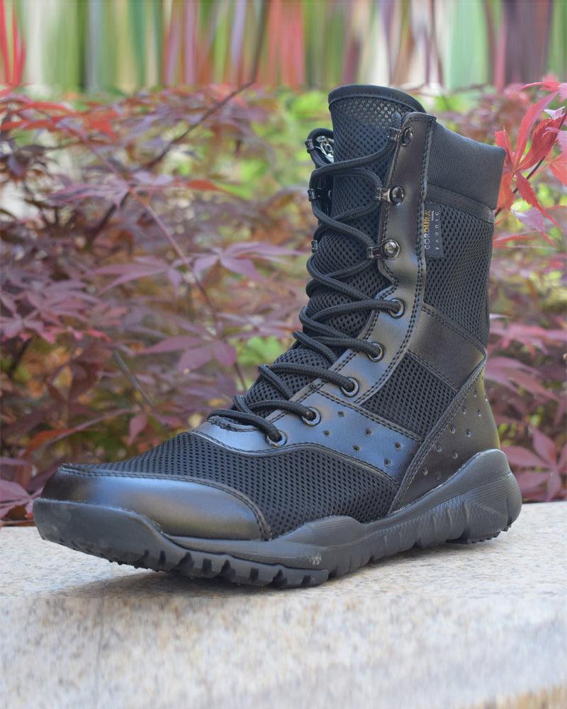 Bottes Hautes Tactiques Premier - bottes de streetwear - Bottes Hautes Tactiques Élégantes en Noir ou Kaki