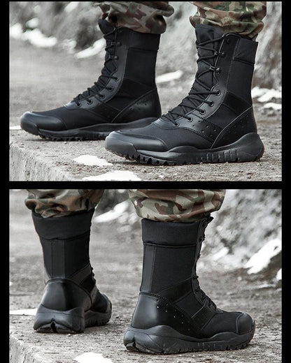 Bottes Hautes Tactiques Premier -  bottes noires - Bottes Hautes Tactiques Élégantes en Noir ou Kaki