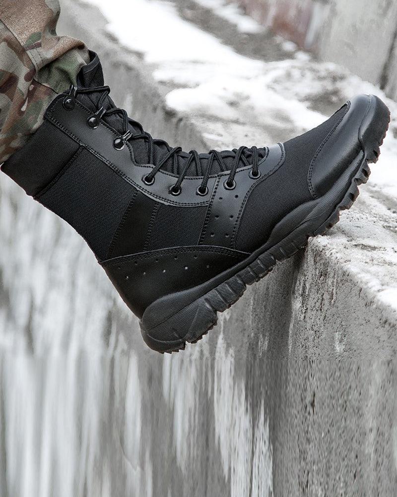 Bottes Hautes Tactiques Premier - bottes tactiques - Bottes Hautes Tactiques Élégantes en Noir ou Kaki