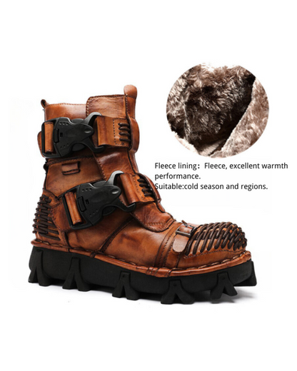 Bottes Techwear à Boucle Polyvalentes -  motards - Bottes Techwear à Boucle pour Motards Aventureux