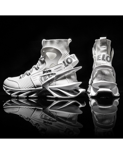 Bottes Visionnaires Réfléchissantes - baskets - Bottes Réfléchissantes Inspirées du Cyberpunk