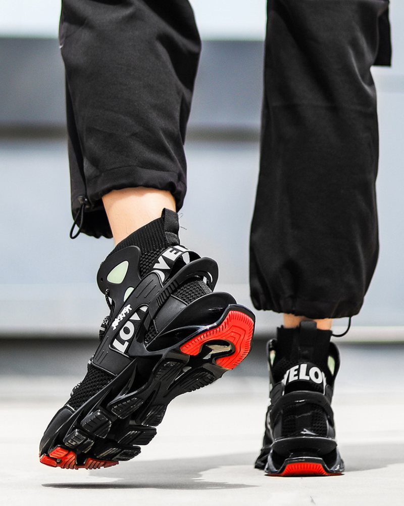 Bottes Visionnaires Réfléchissantes -  blanc - Bottes Réfléchissantes Inspirées du Cyberpunk