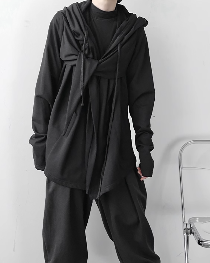 Cape à Capuche Mystique de Ninja -  design élégant - Cape à Capuche Mystique pour un Style Unique
