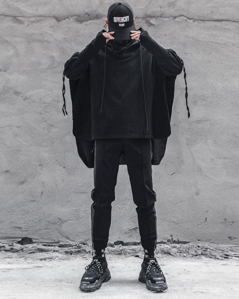 Cape à Capuche Ninja Futuriste -  streetwear - Cape à Capuche Ninja Futuriste : Élégance Techwear