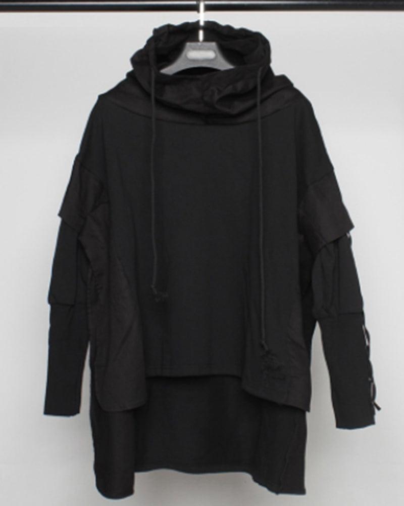 Cape à Capuche Ninja Futuriste - cape - Cape à Capuche Ninja Futuriste : Élégance Techwear