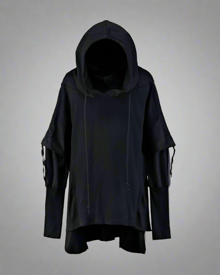 Cape à Capuche Ninja Futuriste -  techwear - Cape à Capuche Ninja Futuriste : Élégance Techwear