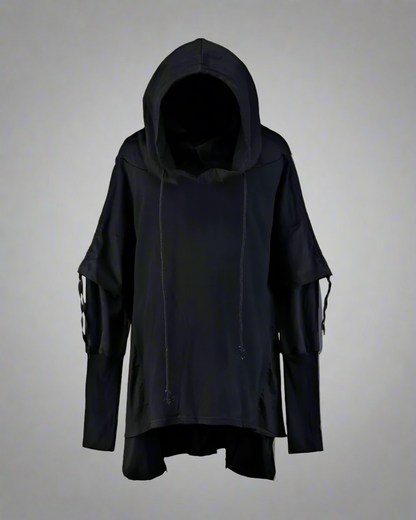 Cape à Capuche Ninja Futuriste -  techwear - Cape à Capuche Ninja Futuriste : Élégance Techwear