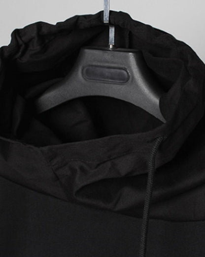 Cape à Capuche Ninja Futuriste -  esthétique futuriste - Cape à Capuche Ninja Futuriste : Élégance Techwear